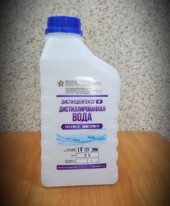 Вода дистиллированная 1л "СЗМ"