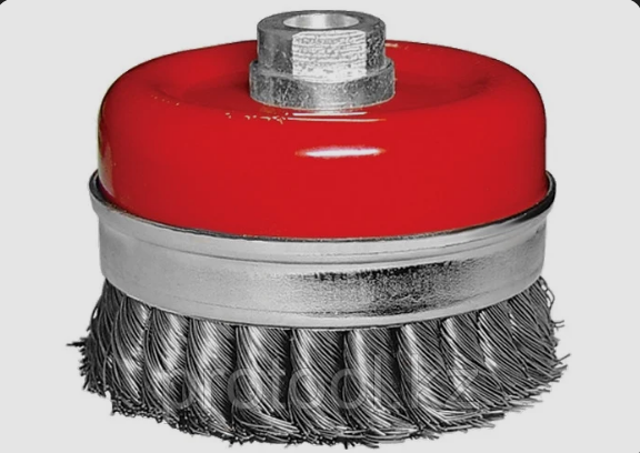 Щетка для УШМ  80мм, М14, "чашка" крученая проволока Matrix 74670