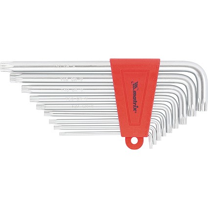 Набор ключей имбусовых T10-T50, 9шт. удлин. TORX звезд.Matrix 12306