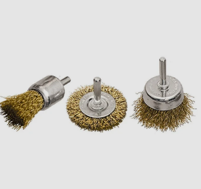 Набор щеток для дрели, 3 шт.,1плоская, 50 мм.+2чашки, 25-50 мм, со шпильк.мет. Matrix 74486