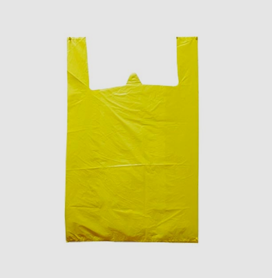 Пакет маечка желтая 45*60