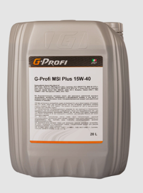 Масло 15W-40 G-Profi MSI Plus 20л. "Газпромнефть"