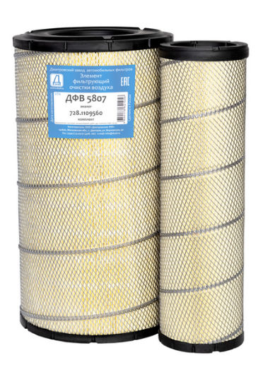 ЭФВ КамаЗ-5308 ДФВ 5807 (728-1109560) дв. Cummins к-т "ДЗАФ"