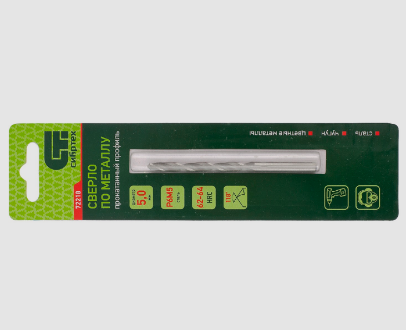 Сверло по металлу  5 мм, Р6М5  Сибртех 72218