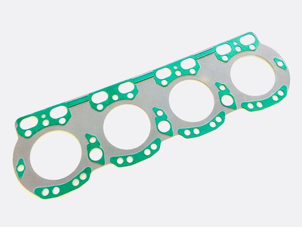 Прокладка ГБЦ ЯМЗ 7511  238Д-1003212-А (зел. МБС) обрезиненная "ПТП"