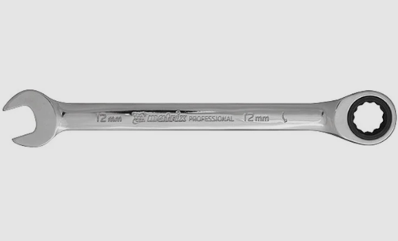 Ключ трещоточный, комбинир. 17мм, CrV // Matrix 14810