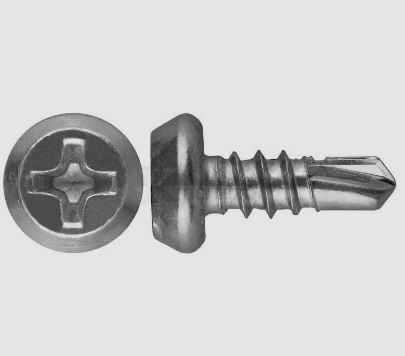 Саморезы ЗУБР со сверлом,по мет.до2мм,п/цил.,РН2,3,ТФ0  3,8*11мм