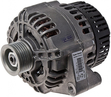 Генератор ГАЗ,УАЗ, 5122.3771-40 двиг.УМЗ-4216 поликлин.шкив 110А "ELTRA"