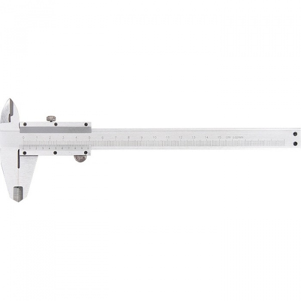 Штангенциркуль 150 мм, цена деления 0,02 мм, металлический, с глубиномером  316315