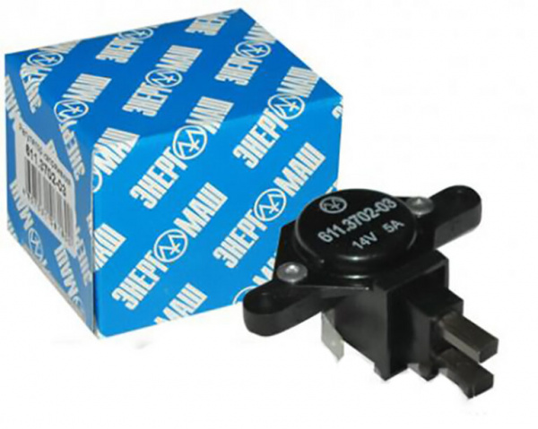 Регулятор напряж.Газель,Соболь с ген.9402.  611.3702-03 в сб.с ЩУ "Энергомаш"