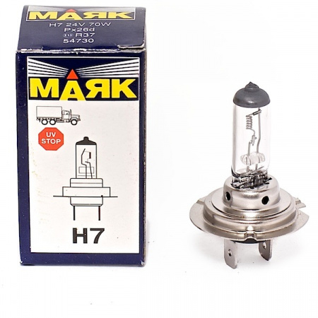 Автолампа Н7 24-70 Р*26d 54730 "Маяк"